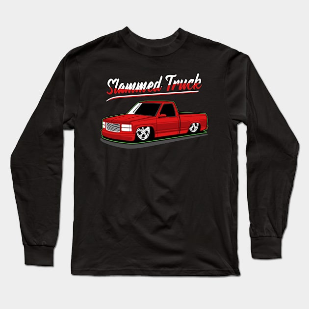 American Truck Slammed Style Long Sleeve T-Shirt by masjestudio